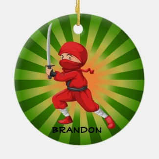 Ninja Boy  Design Ornament