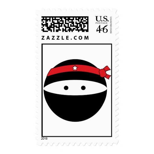 Ninja Boy Postage Stamp
