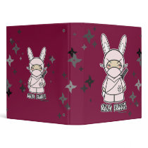 Ninja Bunny! With Shurikens Binder by ninjadorables Ninja Bunny! With Shurikens Binder