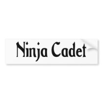 Ninja Cadet Bumper Sticker