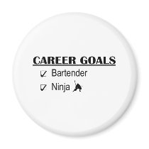 Ninja Career Goals - Bartender Refrigerator Magnet