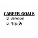 Ninja Career Goals - Bartender Post Cards