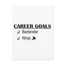 Ninja Career Goals - Bartender Post Card