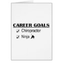Ninja Career Goals - Chiropractor cards