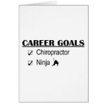 Ninja Career Goals - Chiropractor Cards