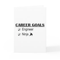 Ninja Career Goals - Engineer Greeting Cards