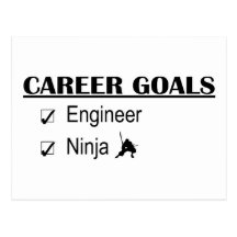 Ninja Career Goals - Engineer Postcard