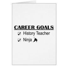 Ninja Career Goals - History Teacher Card