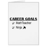 Ninja Career Goals - Math Teacher cards