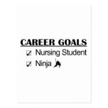 Ninja Career Goals - Nursing Student Postcard