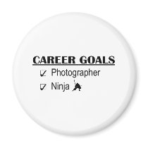 Ninja Career Goals - Photographer magnets by poorrichards Ninja Career Goals - Photographer magnets