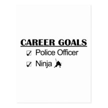 Ninja Career Goals - Police Officer Postcard