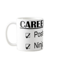Ninja Career Goals - Postal Worker mugs