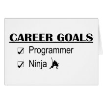 Ninja Career Goals - Programmer cards by poorrichards Ninja Career Goals - Programmer cards