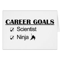 Ninja Career Goals - Scientist Greeting Cards