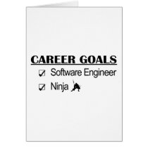 Ninja Career Goals - Software Engineer Greeting Cards