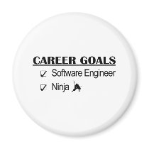Ninja Career Goals - Software Engineer Refrigerator Magnets