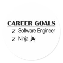 Ninja Career Goals - Software Engineer Stickers
