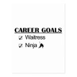 Ninja Career Goals - Waitress Postcard