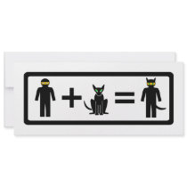 Ninja Cat Cards invitations
