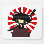 ninja cat kawaii mousepads