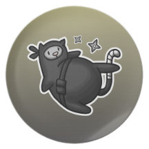Ninja Cat Party Plate