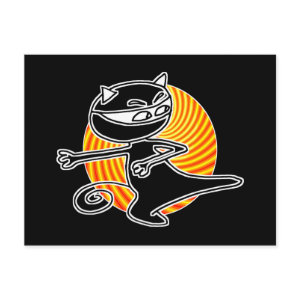 Ninja Cat Post Cards by petserrano