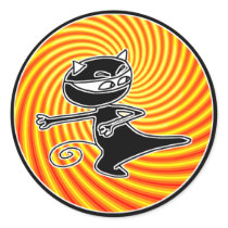 Ninja Cat Seal stickers