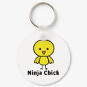 Ninja Chick keychains by chick_appeal Ninja Chick keychains