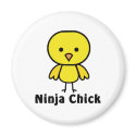 Ninja Chick magnets by chick_appeal Ninja Chick magnets