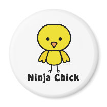 Ninja Chick magnets