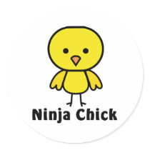 Ninja Chick stickers by chick_appeal Ninja Chick stickers
