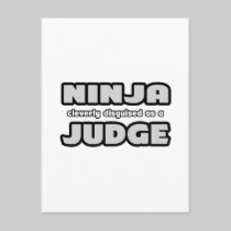 Ninja Cleverly Disguised As A Judge Post Cards