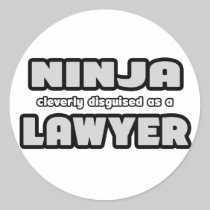 Ninja Cleverly Disguised As A Lawyer Stickers