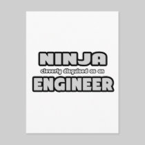 Ninja Cleverly Disguised As An Engineer Post Cards
