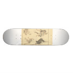 Ninja Climbing a Rope circa 1800s Japan Skateboard Deck