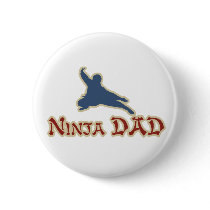 Ninja Dad Color buttons by TeeShirtsTShirts Ninja Dad Color buttons