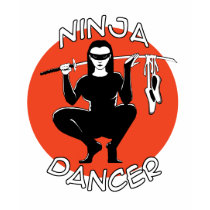ninja dancer women baby doll t-shirt