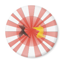 Ninja Dreaming Fridge Magnets