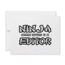 Ninja...Editor invitations by Editor_Shirts Ninja...Editor invitations