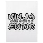 Ninja...Editor Custom Letterhead