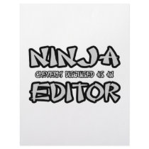 Ninja...Editor Custom Letterhead