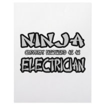 Ninja...Electrician letterhead by Electrician_Shirts Ninja...Electrician letterhead