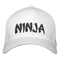 Ninja embroidered hats