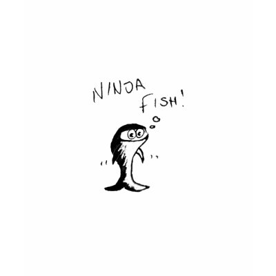 Ninja Fish T-Shirt by Moondial