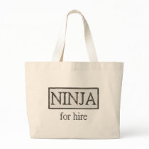 Ninja for hire canvas bags