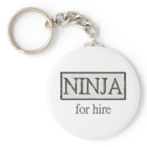 Ninja for hire key chains