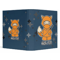 Ninja Fox! With Shurikens Binder by ninjadorables Ninja Fox! With Shurikens Binder
