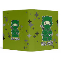 Ninja Frog! With Shurikens Binder by ninjadorables Ninja Frog! With Shurikens Binder