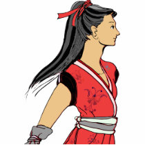 NINJA GIRL PHOTO CUTOUTS